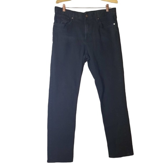 H&M Jeans Hm Mens 3632 Slim Fit Coupe Etroite Jean High Rise Dark